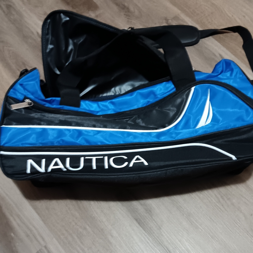 Nautica blue duffle bag